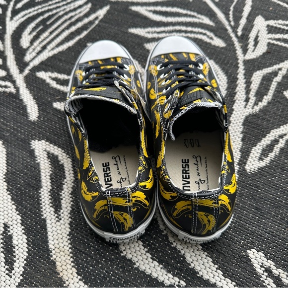 NWT Limited Edition Converse Andy Warhol Leather Pop Art Banana Sneakers(W10/M8) - Picture 4 of 8